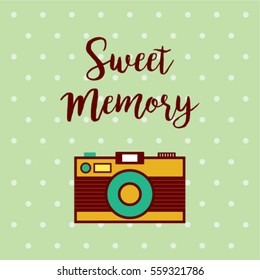 sweet memory camera greeting card