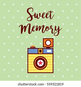 sweet memory camera greeting card