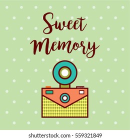 sweet memory camera greeting card