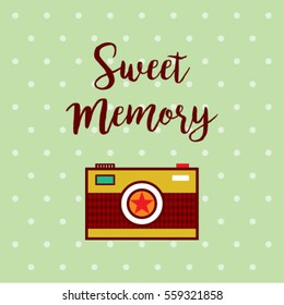 sweet memory camera greeting card