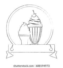 sweet milkshake design