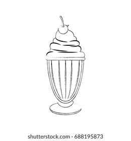 sweet milkshake design