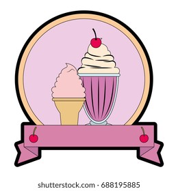 sweet milkshake design