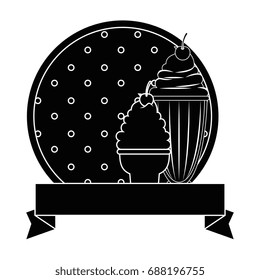 sweet milkshake design 