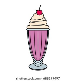 sweet milkshake design