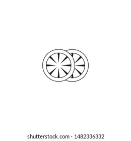 Sweet minimal line icon vector