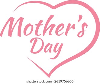 A sweet, minimalist Mother's Day design with soft pastel tones and elegant fonts.