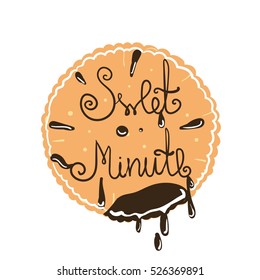 Sweet minute. Bakery lettering