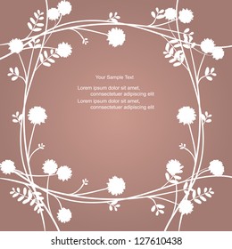 Sweet modern abstract vector message background