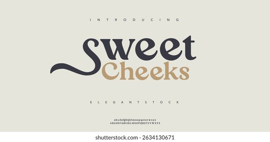Sweet modern minimal abstract alphabet fonts. Typography technology, electronic, movie, digital, music, future, logo creative font. vector illustration 