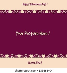 Sweet modern vector background with heart