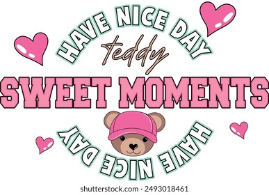 sweet moments bear love girl