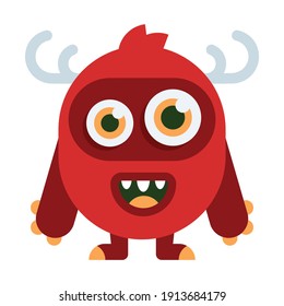 Sweet Monster Illustration Vector Premium Vector Stock Vector (Royalty ...