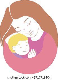 sweet mother and little son