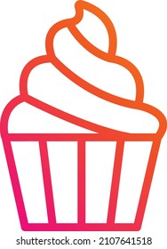 Sweet muffin Vector Icon Design Illustration