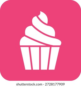Doce muffin Vetor Ícone Design Ilustração