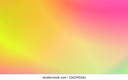 Sweet Multicolor Blurred Background. For Abstract Modern Screen Design For Mobile App. Vector Illustration