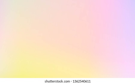 Sweet Multicolor Blurred Background. For Abstract Modern Screen Design For Mobile App. Vector Illustration