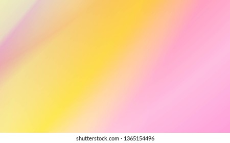Sweet Multicolor Blurred Background. For Abstract Modern Screen Design For Mobile App. Vector Illustration