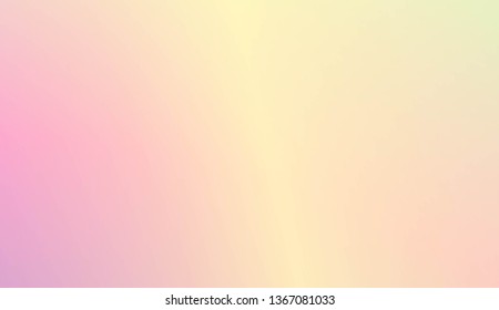 Sweet Multicolor Blurred Background. For Abstract Modern Screen Design For Mobile App. Vector Illustration