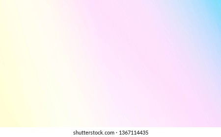 Sweet Multicolor Blurred Background. For Abstract Modern Screen Design For Mobile App. Vector Illustration