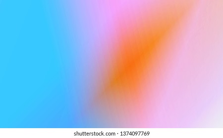 Sweet Multicolor Blurred Background. For Abstract Modern Screen Design For Mobile App. Vector Illustration