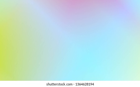 Sweet Multicolor Blurred Background. For Futuristic Ad, Booklets. Vector Illustration
