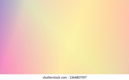 Sweet Multicolor Blurred Background. For Futuristic Ad, Booklets. Vector Illustration