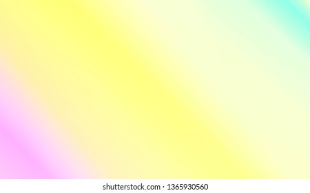 Sweet Multicolor Blurred Background. For Futuristic Ad, Booklets. Vector Illustration