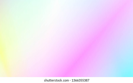 Sweet Multicolor Blurred Background. For Futuristic Ad, Booklets. Vector Illustration