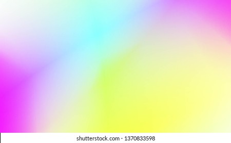 Sweet Multicolor Blurred Background. For Futuristic Ad, Booklets. Vector Illustration