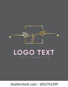 A sweet and new lovely modern script letter type S logo template, Vector logo for business and company identity 