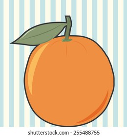 sweet orange background, illustration in vector format