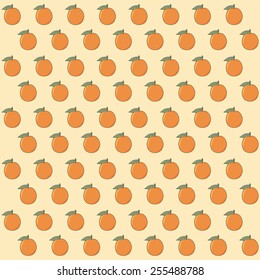 sweet orange background, illustration in vector format