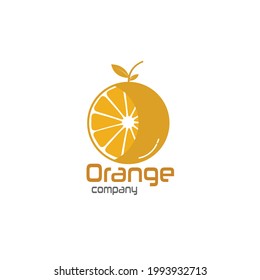 sweet orange fruit illustration vector, great for emblem web banner sticker logo