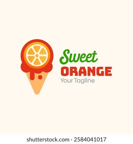 Sweet Orange Logo Design Template. Good for Business, Agency, Community and Organization