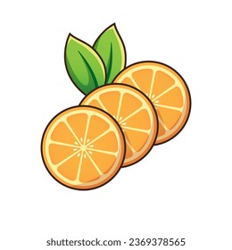 sweet orange. Suitable for decoration, sticker, icon and other.