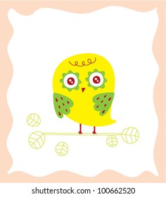 sweet owl card