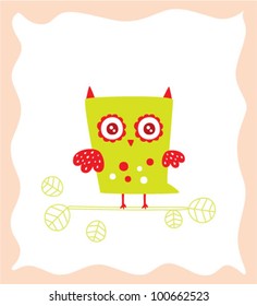sweet owl card