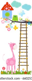 sweet owl and giraffe