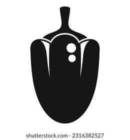 Sweet paprika icon simple vector. Vegetable food. Organic cooking