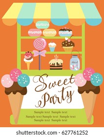 Sweet party invitation card