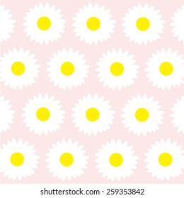 Sweet Pastel Daisy Pattern illustration