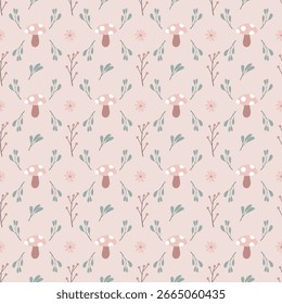 Süß pastellfarben florale nahtlose Muster Hintergrund