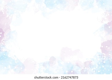 sweet pastel light blue watercolor wet wash splash background textured  