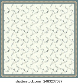 Pastel sucré et motif floral moderne hijab