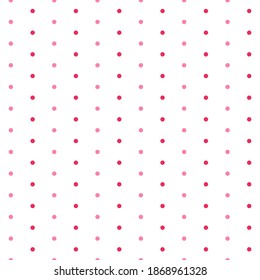 Sweet pastel pattern of polka dots isolated on white background. Suitable for wrapping paper, wallpaper, fabric and etc.