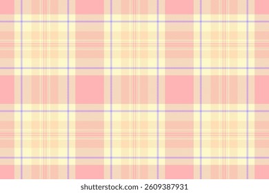 Sweet pastel plaid pattern in pink and yellow.  Perfect for textile design, website backgrounds, scrapbooking, or any project needing a soft, feminine aesthetic.