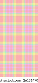 Sweet pastel plaid pattern in pink, yellow, and mint green.  Perfect for backgrounds, textiles, or crafting projects.  This cheerful, seamless design evokes feelings of springtime and joy.