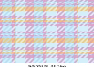 Sweet pastel plaid pattern. Soft, delicate colors create a gentle, feminine design. Ideal for textile projects, website backgrounds, or stationery.  Evokes feelings of calm and tranquility.